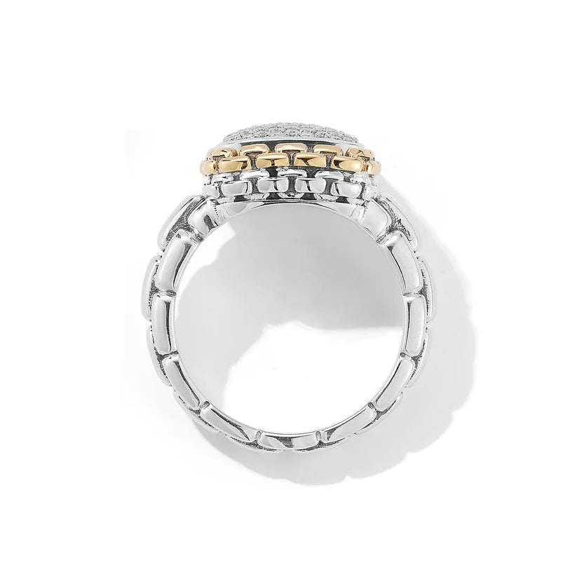 Jai Diamond Box Chain Ring