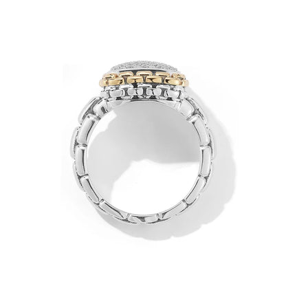 Jai Diamond Box Chain Ring