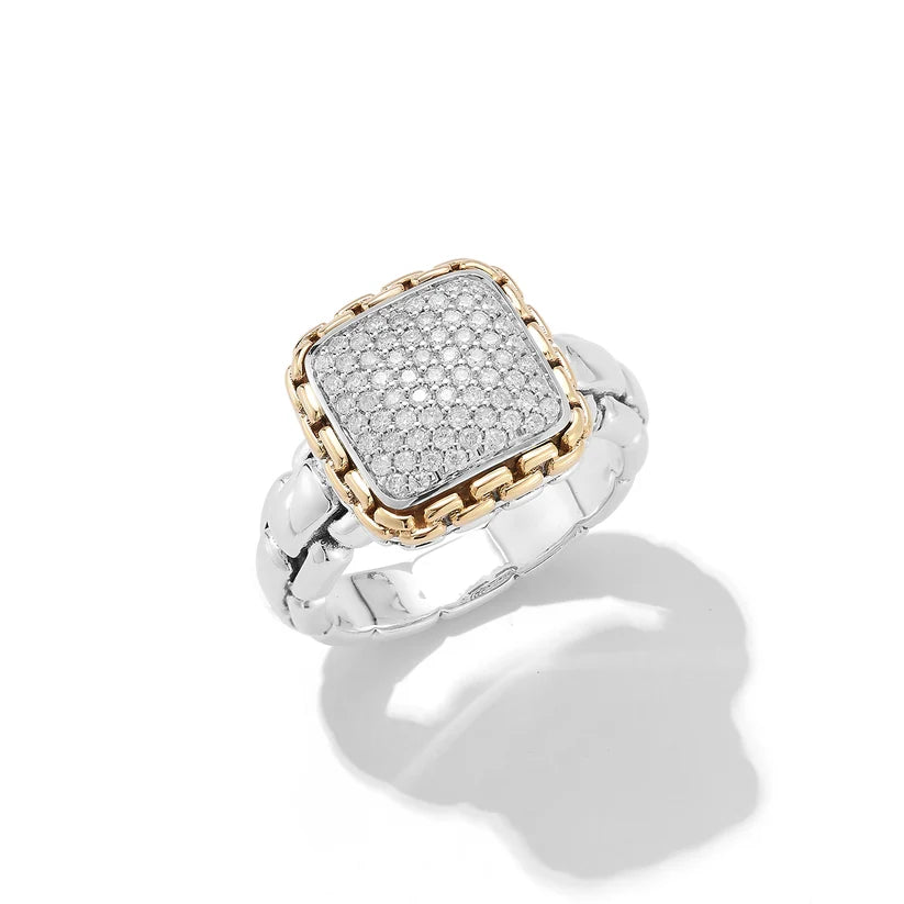 Jai Diamond Box Chain Ring