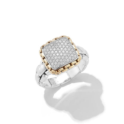 Jai Diamond Box Chain Ring