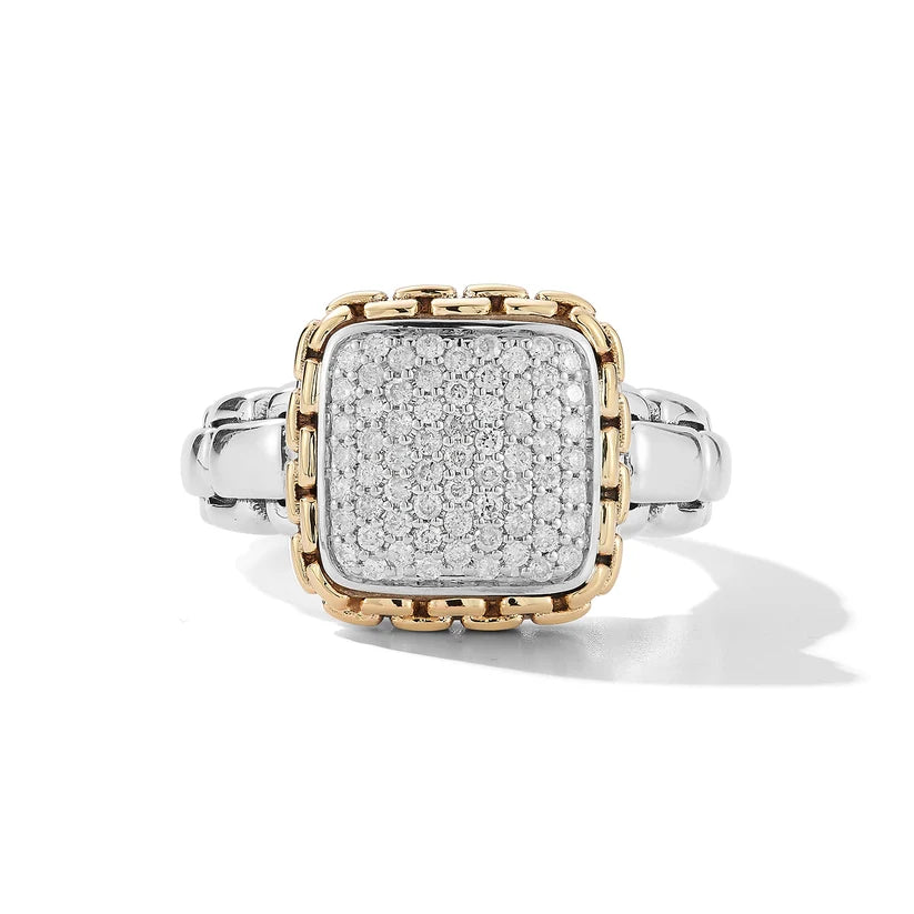 Jai Diamond Box Chain Ring