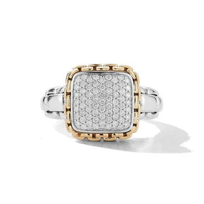 Jai Diamond Box Chain Ring