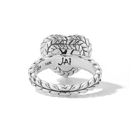 Jai Hammered Heart Ring