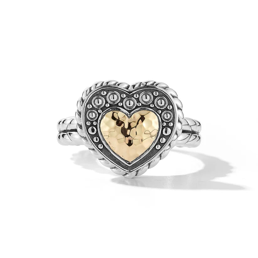 Jai Hammered Heart Ring