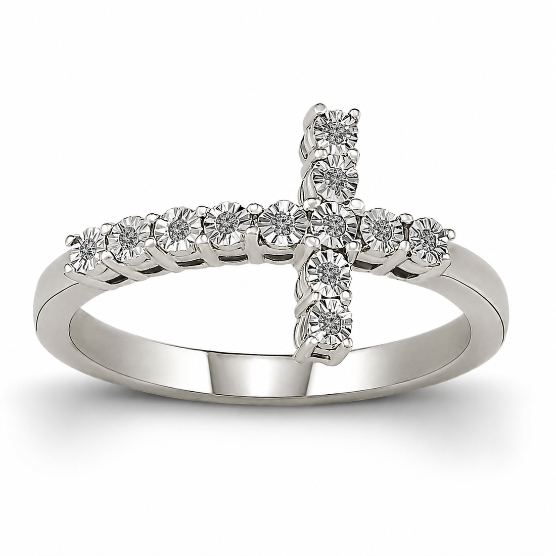 .15ctw Diamond Cross Ring