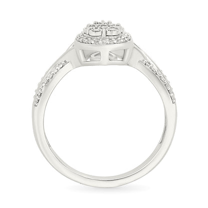 .12ctw Diamond Cluster Halo Ring
