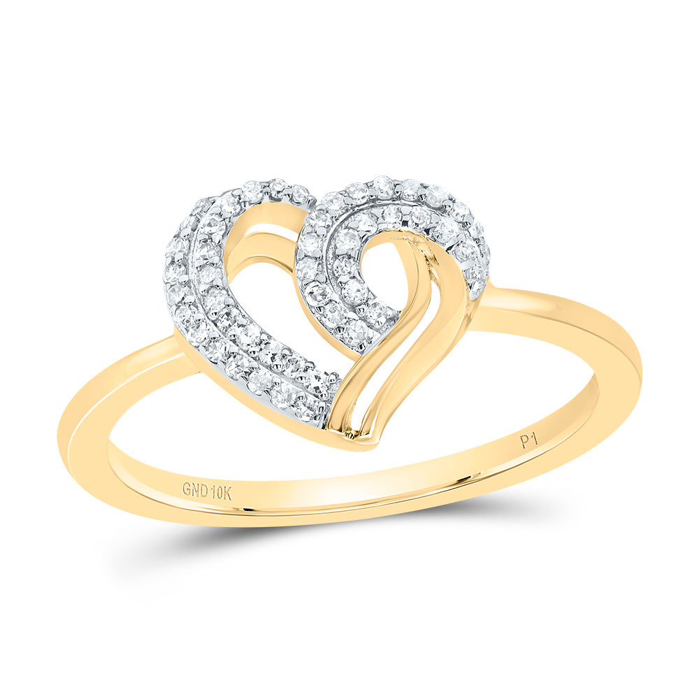 1/6ctw Diamond Heart Ring