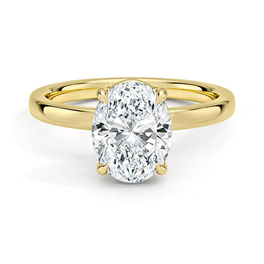 2-1/8ctw Certified Lab Grown Diamond Ribbon Halo Engagement Ring