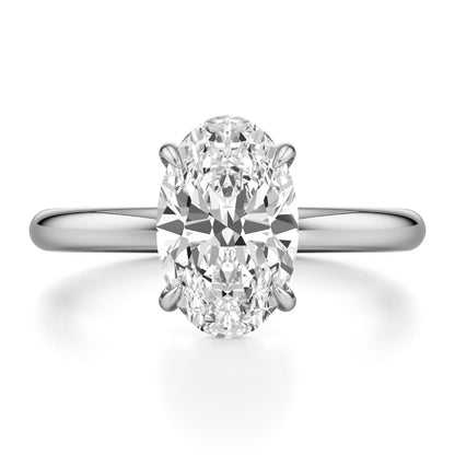 1/2ct Oval Diamond Solitaire Engagement Ring