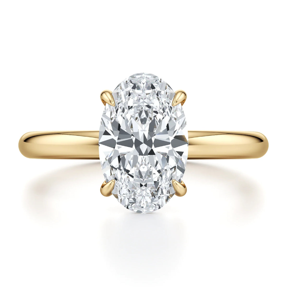1ct Certified Lab Grown Diamond Solitaire Engagement Ring