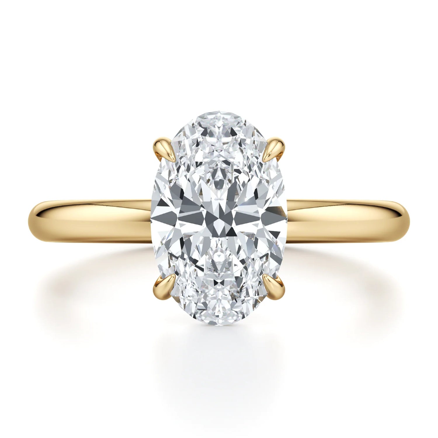 1ct Certified Lab Grown Diamond Solitaire Engagement Ring