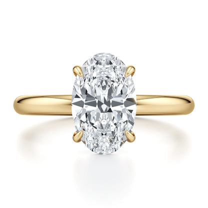 1ct Certified Lab Grown Diamond Solitaire Engagement Ring