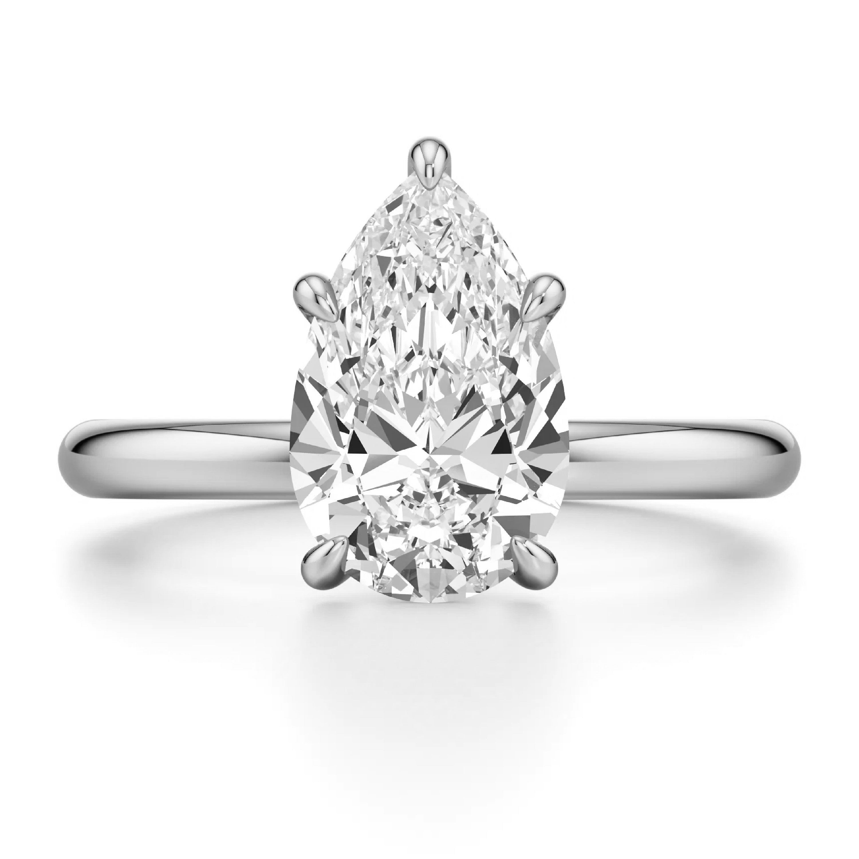 1ct Certified Lab Grown Diamond Solitaire Engagement Ring