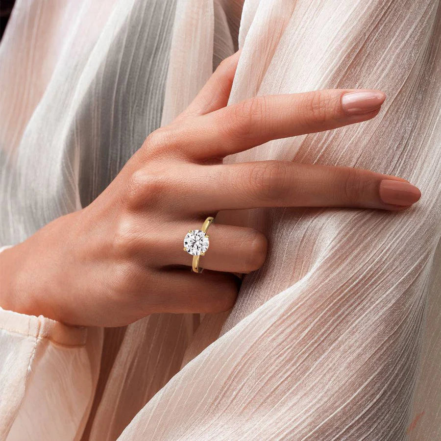 1ct Certified Lab Grown Diamond Solitaire Engagement Ring