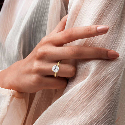 1ct Certified Lab Grown Diamond Solitaire Engagement Ring
