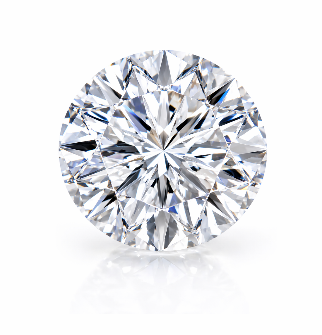 100 Facets 3.18ctw Certified Lab Grown Diamond Engagement Ring