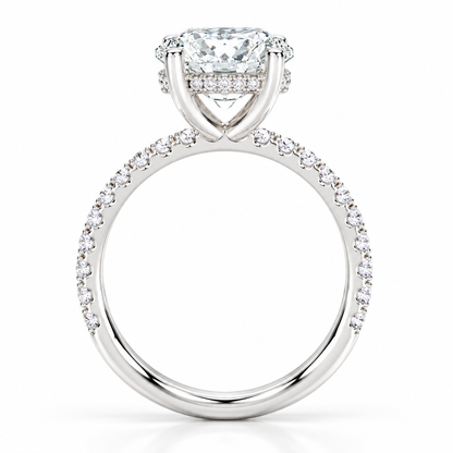 2.5ctw Certified Lab Grown Diamond Hidden Halo Engagement Ring
