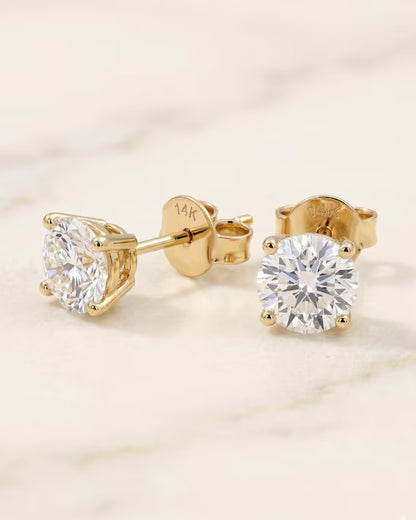 1-1/2ctw Lab Grown Diamond Stud Earrings