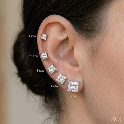 1-1/2ctw Lab Grown Diamond Stud Earrings